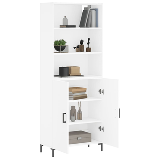 vidaXL Highboard White 69.5x34x180 cm Engineered Wood - Giant Lobelia