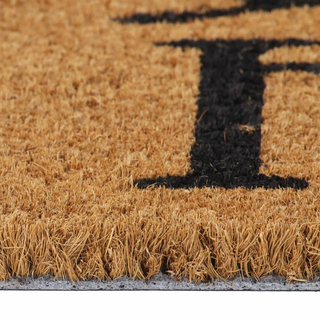 Door Mat Natural 45x75 cm Tufted Coir - Giant Lobelia