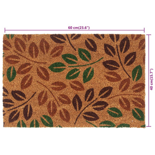 Door Mat Natural 40x60 cm Tufted Coir - Giant Lobelia