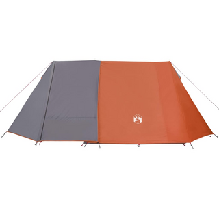 Camping Tent 3-Person Grey and Orange Waterproof - Giant Lobelia