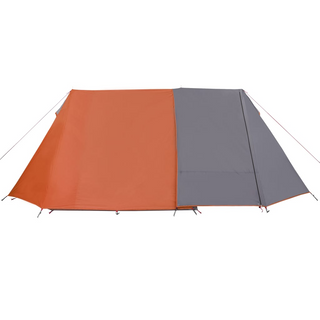 Camping Tent 3-Person Grey and Orange Waterproof - Giant Lobelia