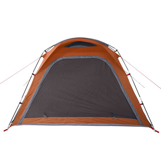 Camping Tent 4-Person Grey and Orange Quick Release Waterproof - Giant Lobelia