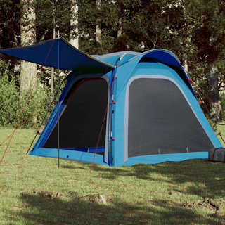 Camping Tent 4-Person Blue Quick Release Waterproof - Giant Lobelia