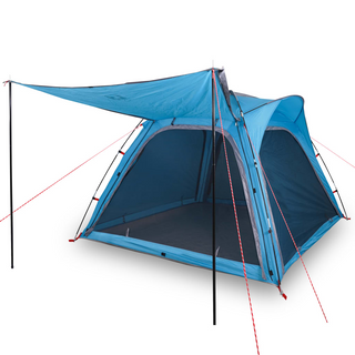 Camping Tent 4-Person Blue Quick Release Waterproof - Giant Lobelia