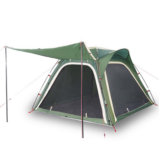 Camping Tent 4-Person Green Quick Release Waterproof - Giant Lobelia