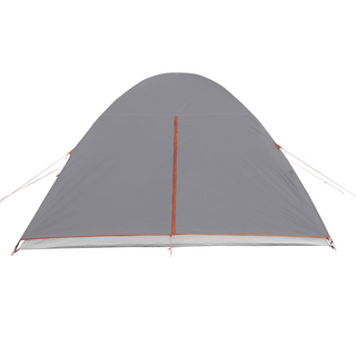 Camping Tent 6-Person Grey and Orange Waterproof - Giant Lobelia