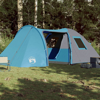 Camping Tent 6-Person Blue Waterproof - Giant Lobelia