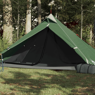 vidaXL Camping Tent 1-Person Green Waterproof