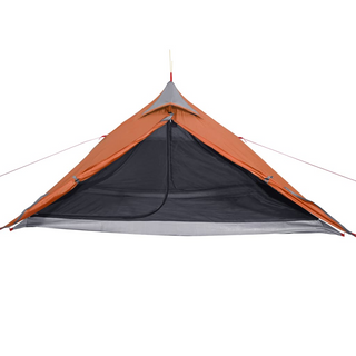 vidaXL Camping Tent 1-Person Grey and Orange Waterproof