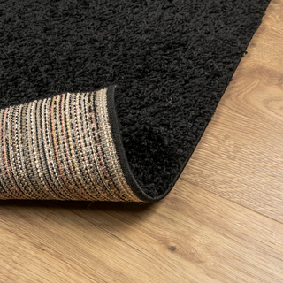 Shaggy Rug PAMPLONA High Pile Modern Black 240x340 cm - Giant Lobelia