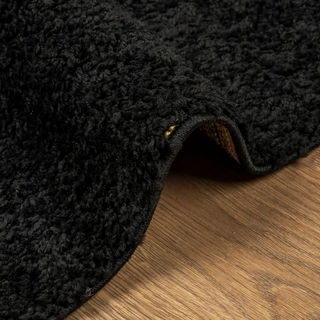 Shaggy Rug PAMPLONA High Pile Modern Black 240x340 cm - Giant Lobelia