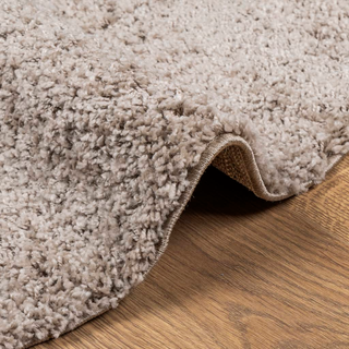 vidaXL Shaggy Rug PAMPLONA High Pile Modern Beige Ø 240 cm - Giant Lobelia