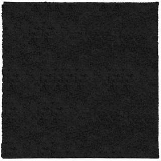 vidaXL Shaggy Rug PAMPLONA High Pile Modern Black 240x240 cm - Giant Lobelia