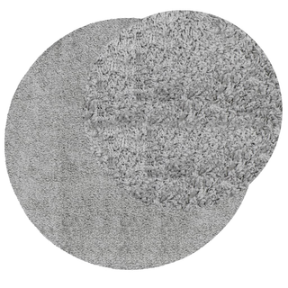 Shaggy Rug PAMPLONA High Pile Modern Grey Ø 240 cm - Giant Lobelia