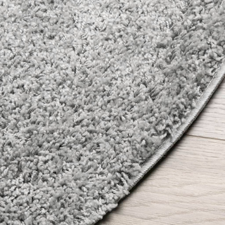 Shaggy Rug PAMPLONA High Pile Modern Grey Ø 240 cm - Giant Lobelia