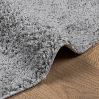 Shaggy Rug PAMPLONA High Pile Modern Grey Ø 240 cm - Giant Lobelia