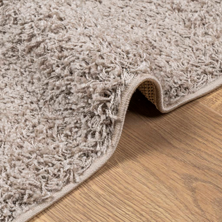 Shaggy Rug PAMPLONA High Pile Modern Beige 240x240 cm - Giant Lobelia