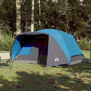 Camping Tent 6-Person Blue Waterproof - Giant Lobelia