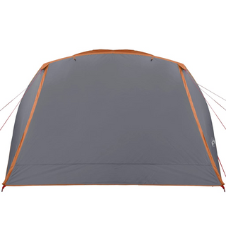 Camping Tent 6-Person Grey and Orange Waterproof - Giant Lobelia