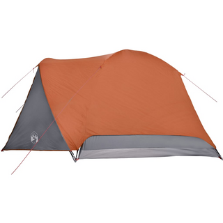 Camping Tent 6-Person Grey and Orange Waterproof - Giant Lobelia