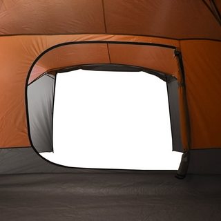 Camping Tent 6-Person Grey and Orange Waterproof - Giant Lobelia