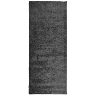 vidaXL Shaggy Rug High Pile Modern Anthracite 80x200 cm - Giant Lobelia