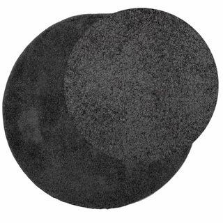 vidaXL Shaggy Rug High Pile Modern Anthracite Ã˜ 280 cm - Giant Lobelia