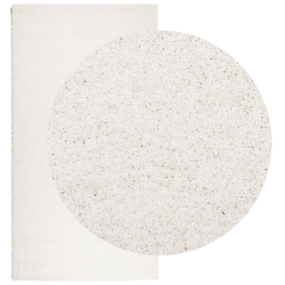 vidaXL Shaggy Rug High Pile Modern Cream 80x150 cm - Giant Lobelia