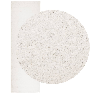 vidaXL Shaggy Rug High Pile Modern Cream 80x250 cm - Giant Lobelia