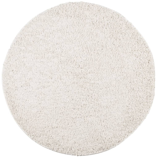 vidaXL Shaggy Rug High Pile Modern Cream Ø 240 cm - Giant Lobelia