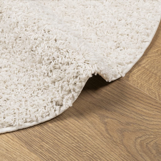 vidaXL Shaggy Rug High Pile Modern Cream Ø 240 cm - Giant Lobelia