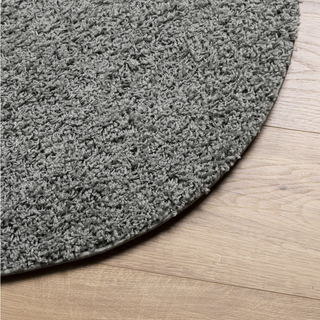 Shaggy Rug High Pile Modern Green Ø 280 cm - Giant Lobelia