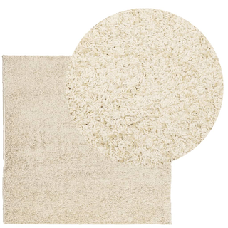 vidaXL Shaggy Rug High Pile Modern Gold 160x160 cm - Giant Lobelia