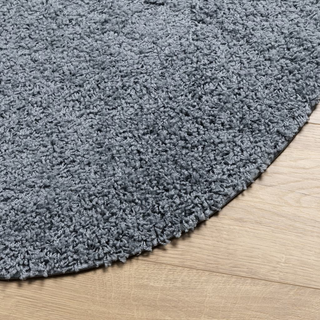 vidaXL Shaggy Rug High Pile Modern Blue Ø 280 cm - Giant Lobelia