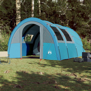 Camping Tent 4-Person Blue Waterproof - Giant Lobelia