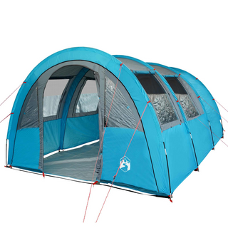 Camping Tent 4-Person Blue Waterproof - Giant Lobelia