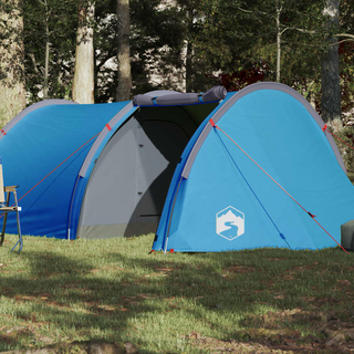 Camping Tent 4-Person Blue Waterproof - Giant Lobelia