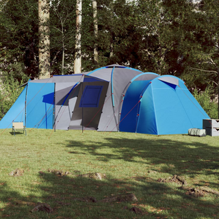 Camping Tent 12-Person Blue Waterproof - Giant Lobelia