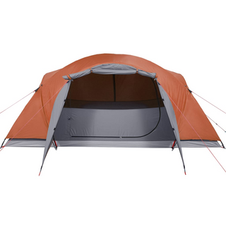 Camping Tent 8-Person Grey and Orange Waterproof - Giant Lobelia