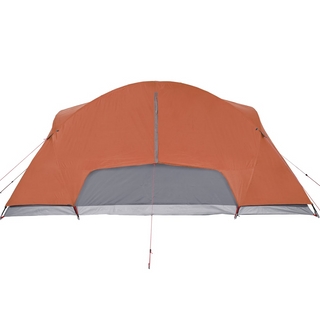 Camping Tent 8-Person Grey and Orange Waterproof - Giant Lobelia