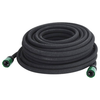 vidaXL Garden Soaker Hose Black 0.6" 25 m Rubber - Giant Lobelia