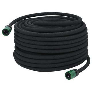 vidaXL Garden Soaker Hose Black 0.6" 50 m Rubber - Giant Lobelia