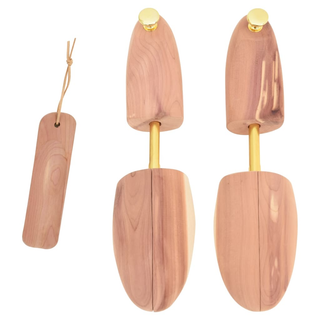 vidaXL Shoe Stretcher with Shoe Horn EU 42-43.5 Solid Wood Cedar - Giant Lobelia