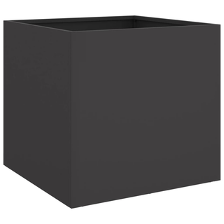 vidaXL Planters 2 pcs Black 42x40x39 cm Cold-rolled Steel - Giant Lobelia