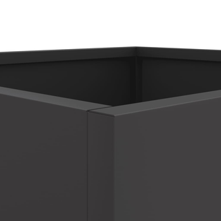 vidaXL Planters 2 pcs Black 42x40x39 cm Cold-rolled Steel - Giant Lobelia