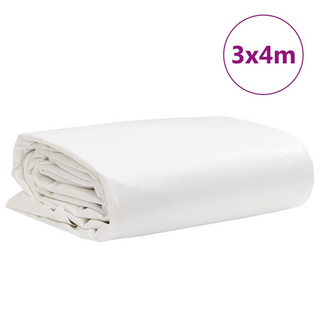 vidaXL Tarpaulin White 3x4 m 650 g/m² - Giant Lobelia