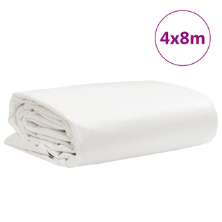 vidaXL Tarpaulin White 4x8 m 650 g/m² - Giant Lobelia