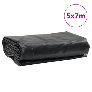 vidaXL Tarpaulin Black 5x7 m 650 g/m² - Giant Lobelia