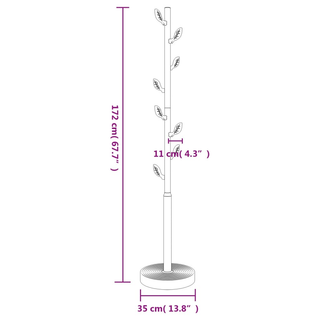 vidaXL Coat Stand Blue 172 cm Powder-coated Iron - Giant Lobelia