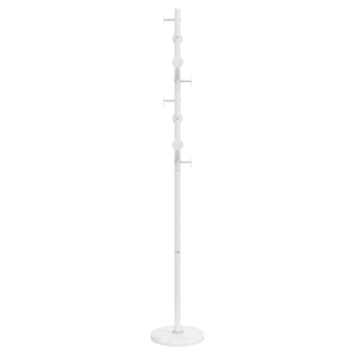 vidaXL Coat Stand White 176 cm Powder-coated Iron - Giant Lobelia